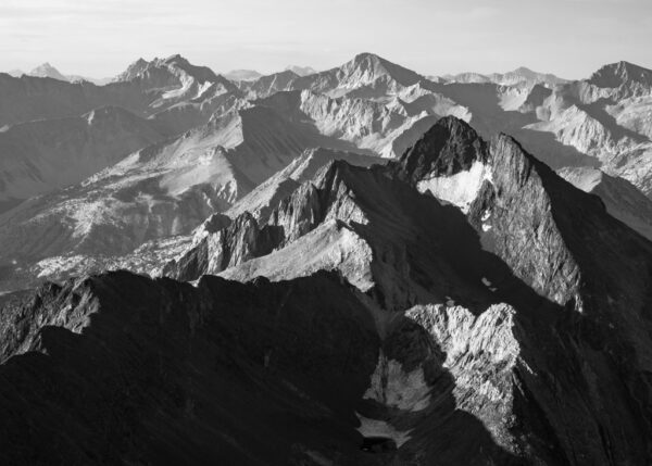 Peaks of the Eastern Sierra Seen From Red Slate Mountain