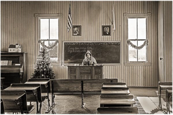 Coloma School in Winter 1863